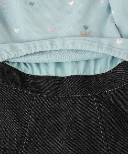 mezzo piano / メゾピアノ ミニ丈・ひざ丈ワンピース | 【人気商品再入荷】【直営店で取り扱い無し】プチハート刺しゅう　ドッキングワンピース | 詳細6