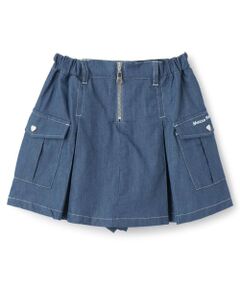 mezzo piano / メゾピアノ ショート・ハーフ・半端丈パンツ | 【人気商品再入荷】【直営店で取り扱い無し】フロントZIP　キュロットスカート