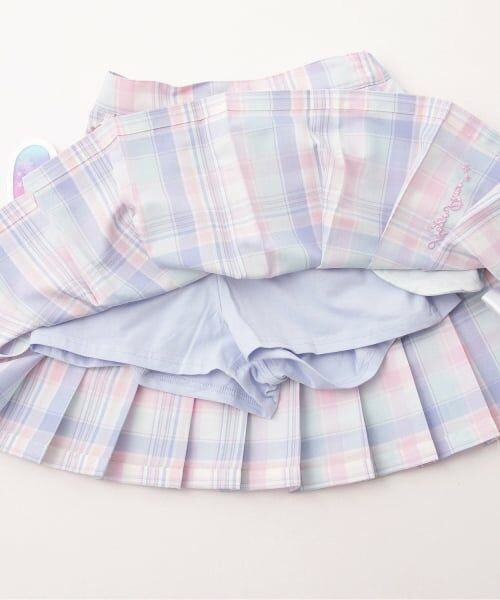 mezzo piano / メゾピアノ ショート・ハーフ・半端丈パンツ | 【人気商品再入荷】【直営店で取り扱い無し】チャームつき　チェックプリーツスカパン | 詳細6