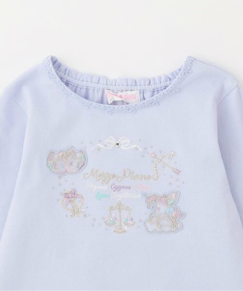 mezzo piano / メゾピアノ Tシャツ | 【人気商品再入荷】【直営店で取り扱い無し】星座刺しゅう　長袖Tシャツ | 詳細2