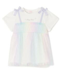 mezzo piano / メゾピアノ その他トップス | 【人気商品再入荷】【直営店で取り扱い無し】グラデーション星チュール　チュニック