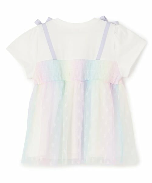 mezzo piano / メゾピアノ その他トップス | 【人気商品再入荷】【直営店で取り扱い無し】グラデーション星チュール　チュニック | 詳細1