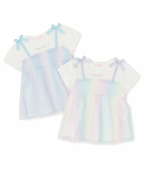 mezzo piano / メゾピアノ その他トップス | 【人気商品再入荷】【直営店で取り扱い無し】グラデーション星チュール　チュニック | 詳細7