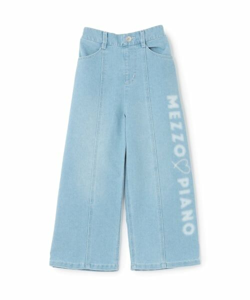 mezzo piano / メゾピアノ その他パンツ | ロゴペイント　ワイドデニムパンツ | 詳細12