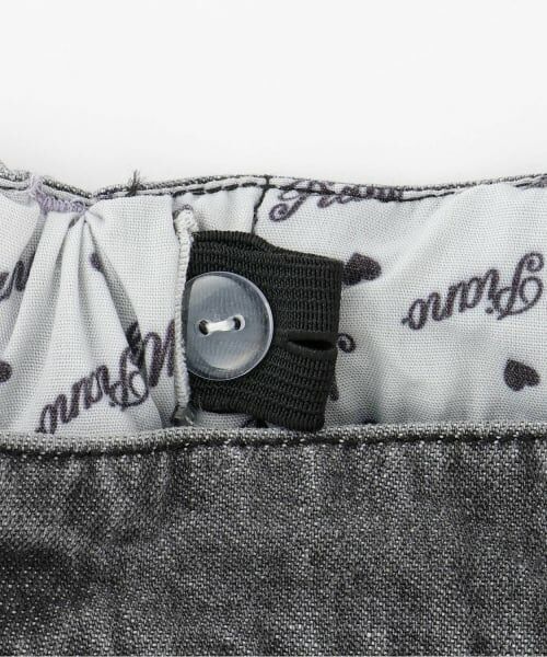 mezzo piano / メゾピアノ その他パンツ | ロゴペイント　ワイドデニムパンツ | 詳細3