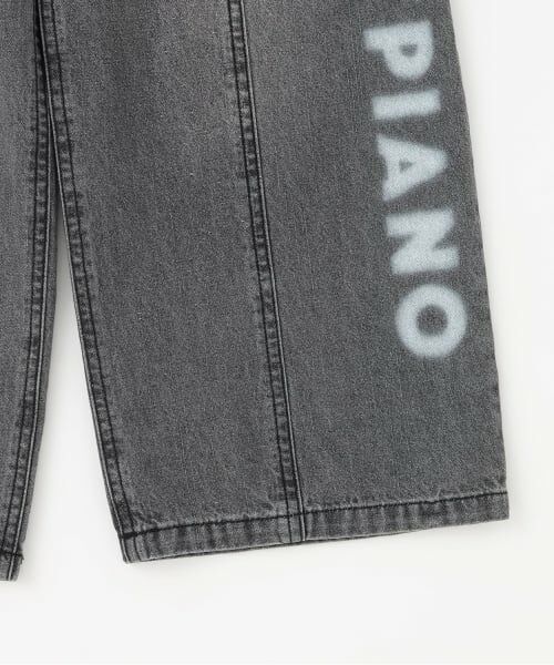 mezzo piano / メゾピアノ その他パンツ | ロゴペイント　ワイドデニムパンツ | 詳細6