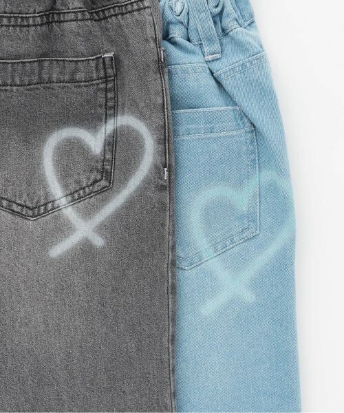 mezzo piano / メゾピアノ その他パンツ | ロゴペイント　ワイドデニムパンツ | 詳細8