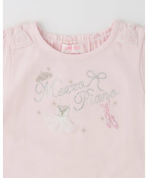 mezzo piano / メゾピアノ Tシャツ | バレリーナロゴ　長袖Tシャツ | 詳細2