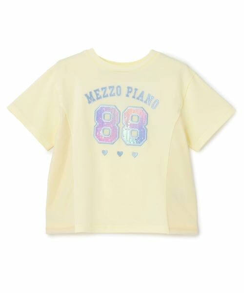 mezzo piano / メゾピアノ Tシャツ | スパンコールナンバリング　半袖Tシャツ | 詳細10