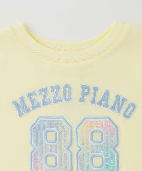 mezzo piano / メゾピアノ Tシャツ | スパンコールナンバリング　半袖Tシャツ | 詳細2