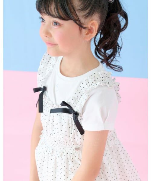 mezzo piano / メゾピアノ その他トップス | カットワーク刺しゅうチュニック　半袖Tシャツセット | 詳細16