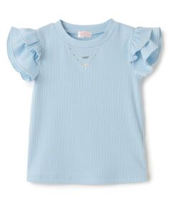 mezzo piano / メゾピアノ Tシャツ | ネックレス刺しゅう　2wayテレコTシャツ