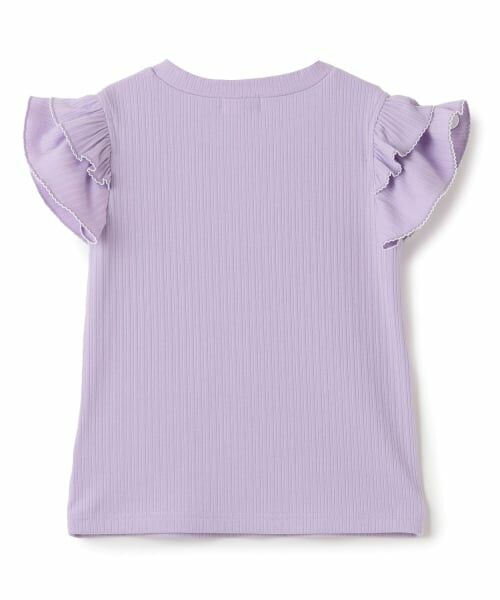 mezzo piano / メゾピアノ Tシャツ | ネックレス刺しゅう　2wayテレコTシャツ | 詳細1