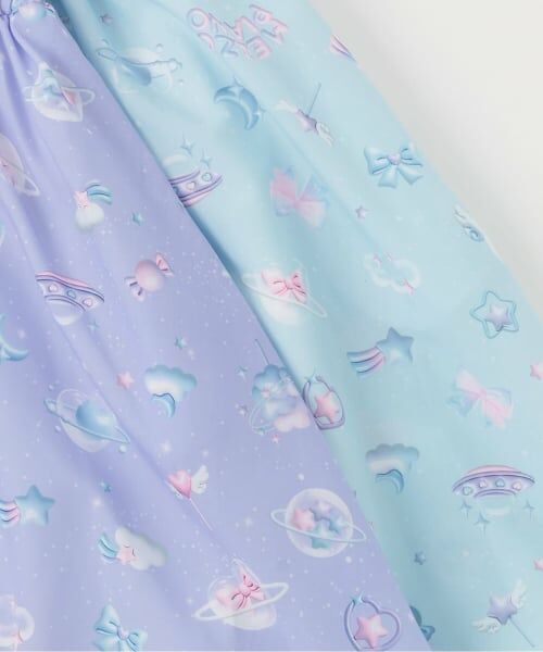 mezzo piano / メゾピアノ ミニ丈・ひざ丈ワンピース | プラネット柄　ドッキングワンピース | 詳細8