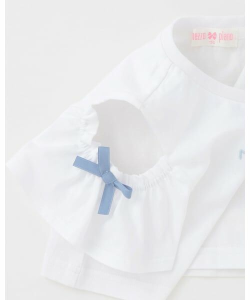 mezzo piano / メゾピアノ ミニ丈・ひざ丈ワンピース | 肩開き半袖Tシャツ＆星キャミワンピースセット | 詳細11