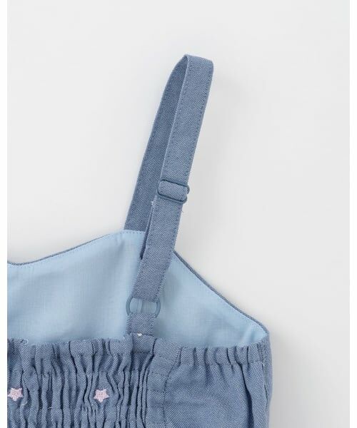 mezzo piano / メゾピアノ ミニ丈・ひざ丈ワンピース | 肩開き半袖Tシャツ＆星キャミワンピースセット | 詳細4