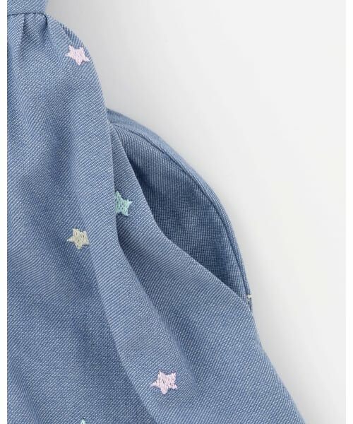 mezzo piano / メゾピアノ ミニ丈・ひざ丈ワンピース | 肩開き半袖Tシャツ＆星キャミワンピースセット | 詳細5