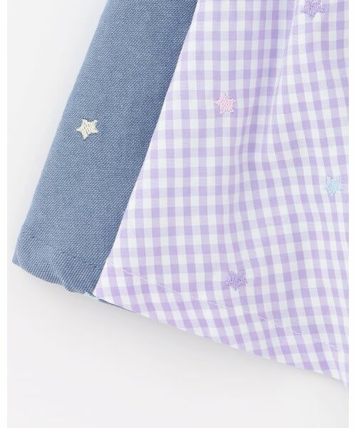 mezzo piano / メゾピアノ ミニ丈・ひざ丈ワンピース | 肩開き半袖Tシャツ＆星キャミワンピースセット | 詳細8