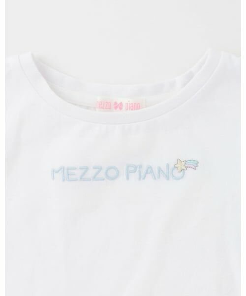 mezzo piano / メゾピアノ ミニ丈・ひざ丈ワンピース | 肩開き半袖Tシャツ＆星キャミワンピースセット | 詳細9