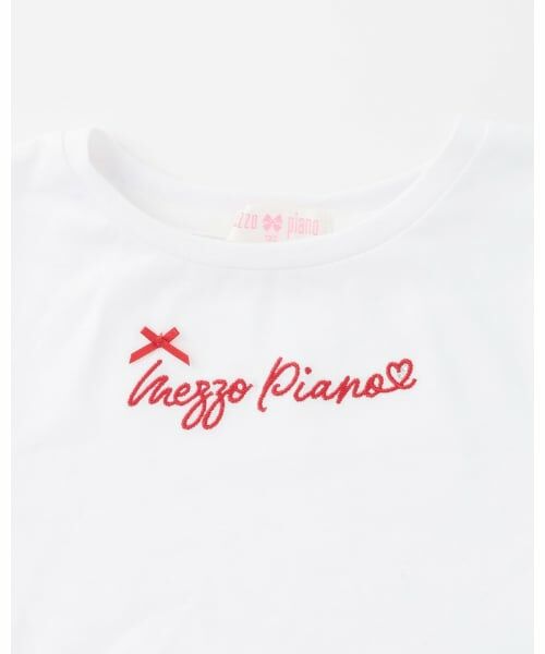 mezzo piano / メゾピアノ ミニ丈・ひざ丈ワンピース | 裾スカラップ半袖Tシャツ＆イチゴキャミワンピースセット | 詳細9