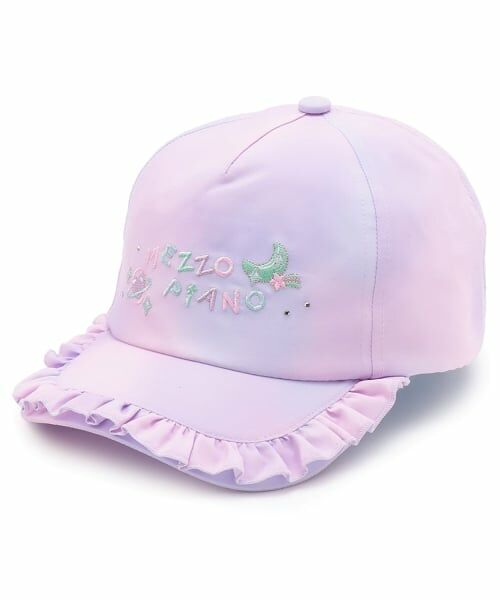 mezzo piano / メゾピアノ キャップ | グラデーションフリル　キャップ（ラベンダー）