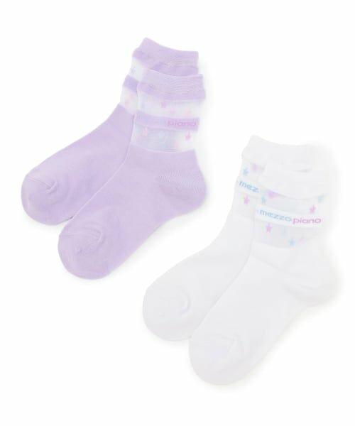 mezzo piano / メゾピアノ ソックス | 透かしロゴ　ソックス | 詳細3