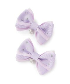 mezzo piano / メゾピアノ ヘアピン | キラキラリボン　ヘアクリップ2個セット【日本製】