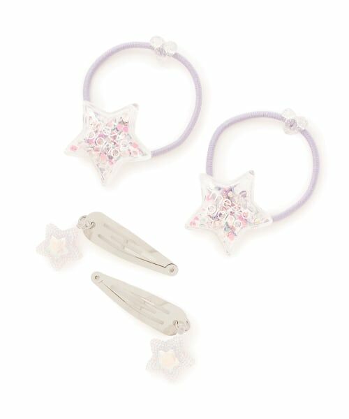 mezzo piano / メゾピアノ ヘアゴム・シュシュ | キャンディラッピング　星　ヘアアクセサリーセット | 詳細1