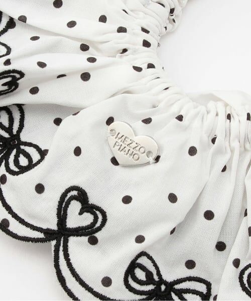 mezzo piano / メゾピアノ ヘアゴム・シュシュ | カットワーク刺しゅう　シュシュ | 詳細2