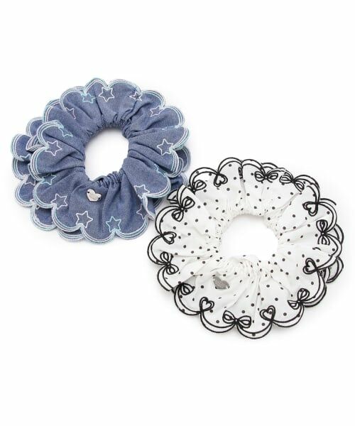 mezzo piano / メゾピアノ ヘアゴム・シュシュ | カットワーク刺しゅう　シュシュ | 詳細4