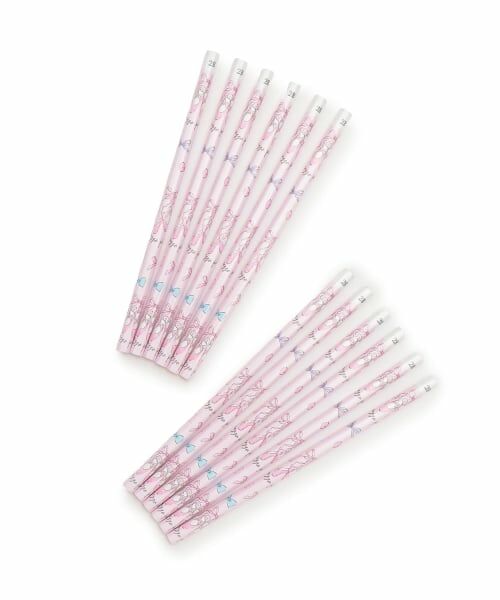 mezzo piano / メゾピアノ ステーショナリー | 【ステーショナリー】バレエ柄　鉛筆12本セット（ライト ピンク）