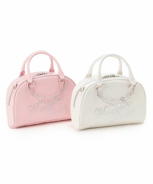 mezzo piano / メゾピアノ ショルダーバッグ | ラインストーンロゴ　2wayショルダーバッグ | 詳細9