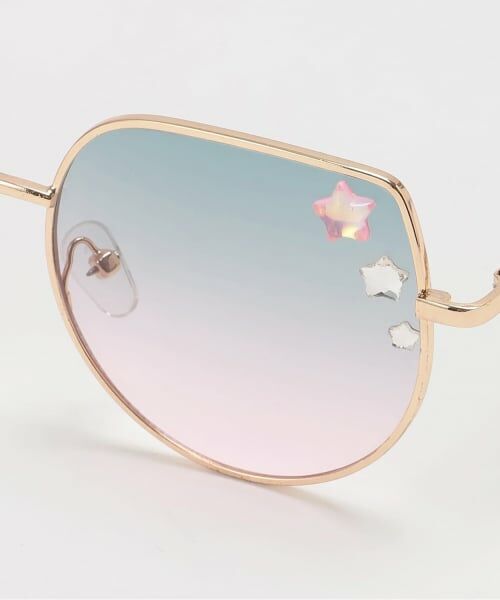 mezzo piano / メゾピアノ サングラス・メガネ | 星パーツ付　ファッション用グラス | 詳細2
