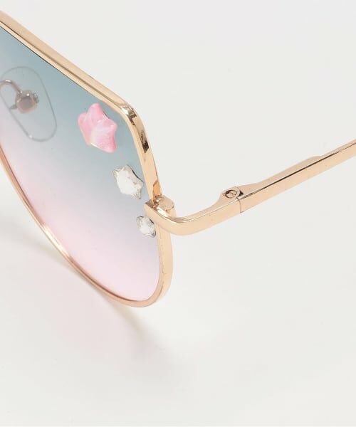 mezzo piano / メゾピアノ サングラス・メガネ | 星パーツ付　ファッション用グラス | 詳細3