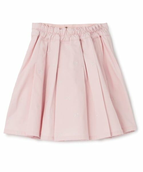 mezzo piano / メゾピアノ ショート・ハーフ・半端丈パンツ | 【人気商品再入荷】【直営店で取り扱い無し】リボン刺しゅう・花柄 タックスカパン | 詳細1