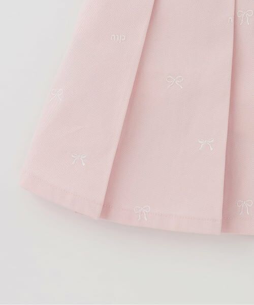 mezzo piano / メゾピアノ ショート・ハーフ・半端丈パンツ | 【人気商品再入荷】【直営店で取り扱い無し】リボン刺しゅう・花柄 タックスカパン | 詳細5