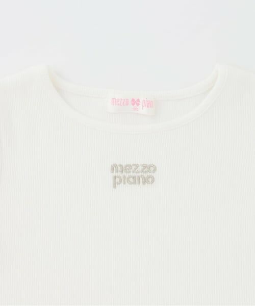mezzo piano / メゾピアノ その他トップス | 【人気商品再入荷】【直営店で取り扱い無し】リボン刺しゅうビスチェ＆長袖Tシャツセット | 詳細8