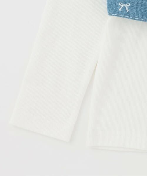 mezzo piano / メゾピアノ その他トップス | 【人気商品再入荷】【直営店で取り扱い無し】リボン刺しゅうビスチェ＆長袖Tシャツセット | 詳細9