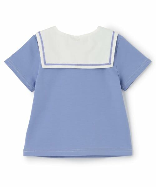 mezzo piano / メゾピアノ Tシャツ | 【人気商品再入荷】【直営店で取り扱い無し】セーラーカラー 半袖Tシャツ | 詳細1