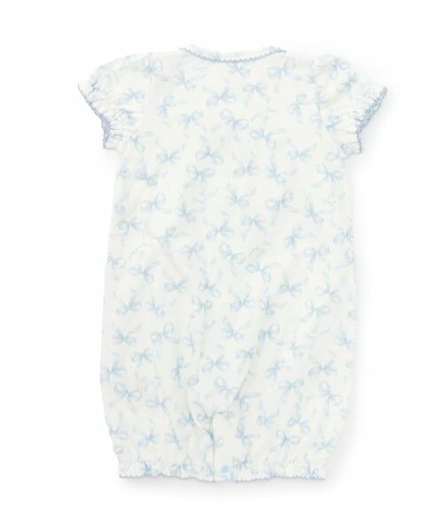 mezzo piano / メゾピアノ ロンパース | 【BOX付】リボン柄半袖2wayオール＆スタイセット | 詳細1