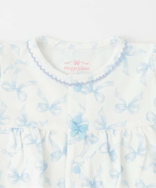 mezzo piano / メゾピアノ ロンパース | 【BOX付】リボン柄半袖2wayオール＆スタイセット | 詳細3