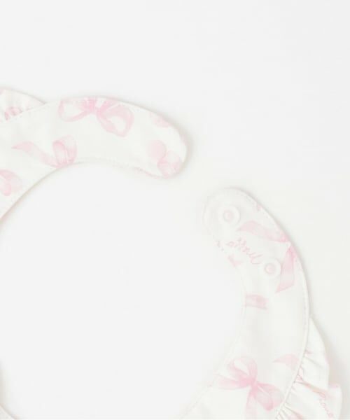 mezzo piano / メゾピアノ スタイ・ビブ | 【BOX付】リボン柄エプロン＆ヘアバンドセット | 詳細2