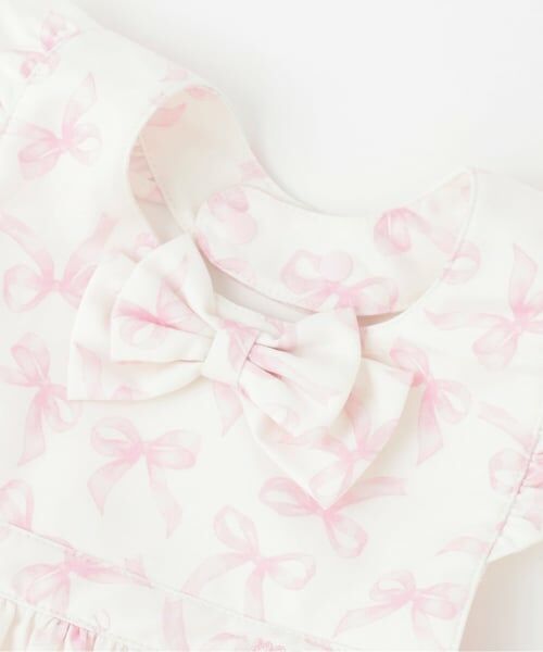 mezzo piano / メゾピアノ スタイ・ビブ | 【BOX付】リボン柄エプロン＆ヘアバンドセット | 詳細3