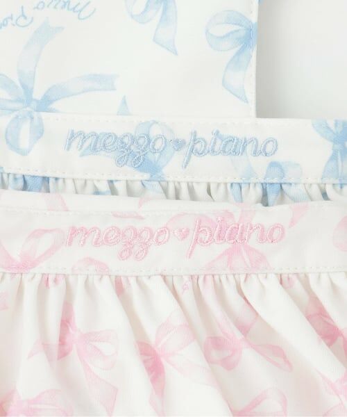 mezzo piano / メゾピアノ スタイ・ビブ | 【BOX付】リボン柄エプロン＆ヘアバンドセット | 詳細4