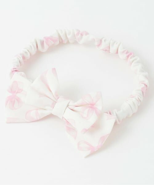 mezzo piano / メゾピアノ スタイ・ビブ | 【BOX付】リボン柄エプロン＆ヘアバンドセット | 詳細7