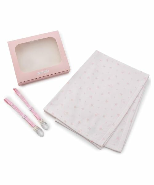 mezzo piano / メゾピアノ ベビー・キッズグッズ | 【BOX付】バラ柄ガーゼタオルケット＆ブランケットクリップセット | 詳細9