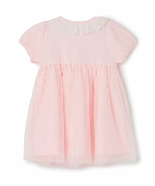 mezzo piano / メゾピアノ ミニ丈・ひざ丈ワンピース | フェアリー刺繍チュールドッキングワンピース＆ブルマセット | 詳細1