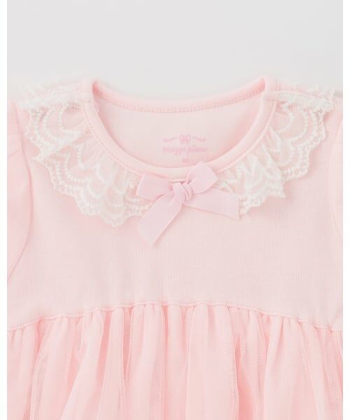 mezzo piano / メゾピアノ ミニ丈・ひざ丈ワンピース | フェアリー刺繍チュールドッキングワンピース＆ブルマセット | 詳細3