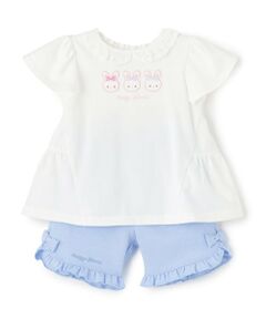 mezzo piano / メゾピアノ ベビー・キッズウエア | うさぎチュニック＆ハーフパンツセット