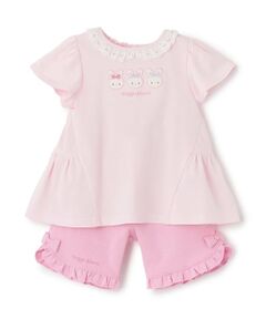 mezzo piano / メゾピアノ ベビー・キッズウエア | うさぎチュニック＆ハーフパンツセット